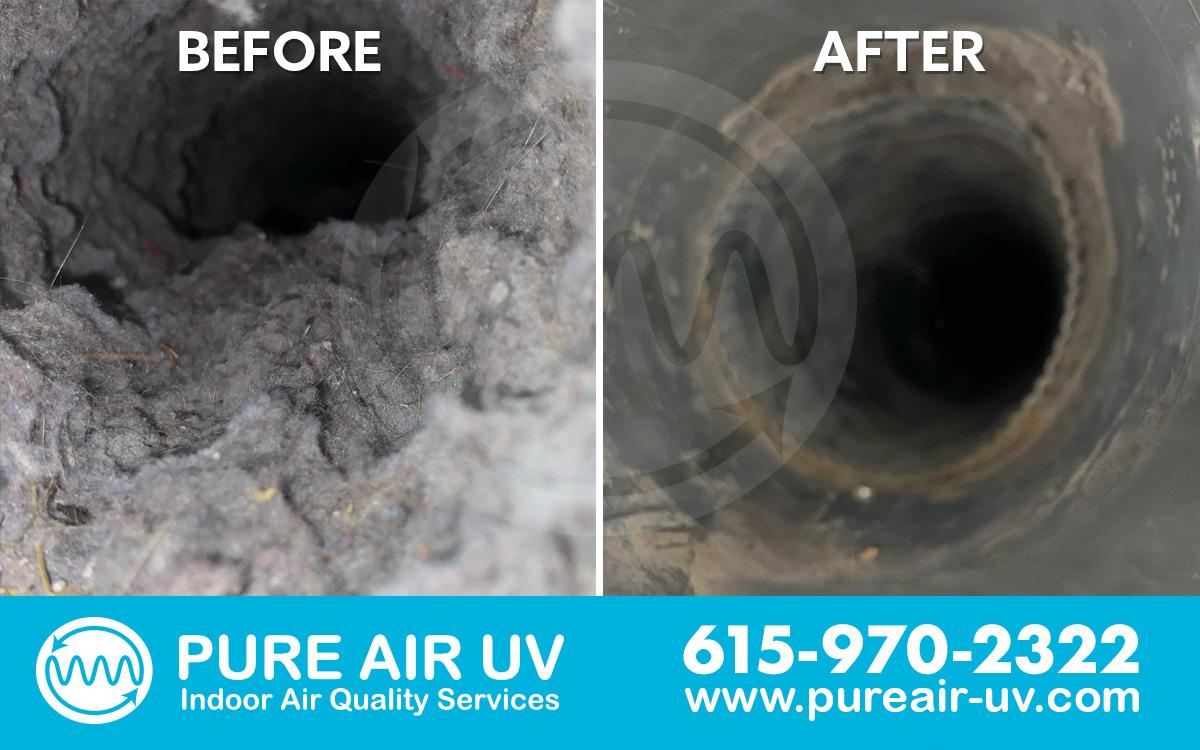 Before and After Vent Cleaning Service in Franklin, TN Home